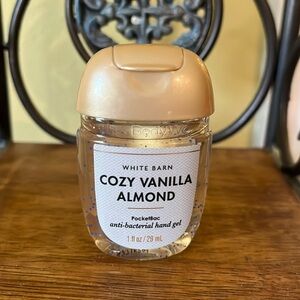 NEW COZY VANILLA ALMOND Pocket Hand Sanitizer from White Barn at BBW